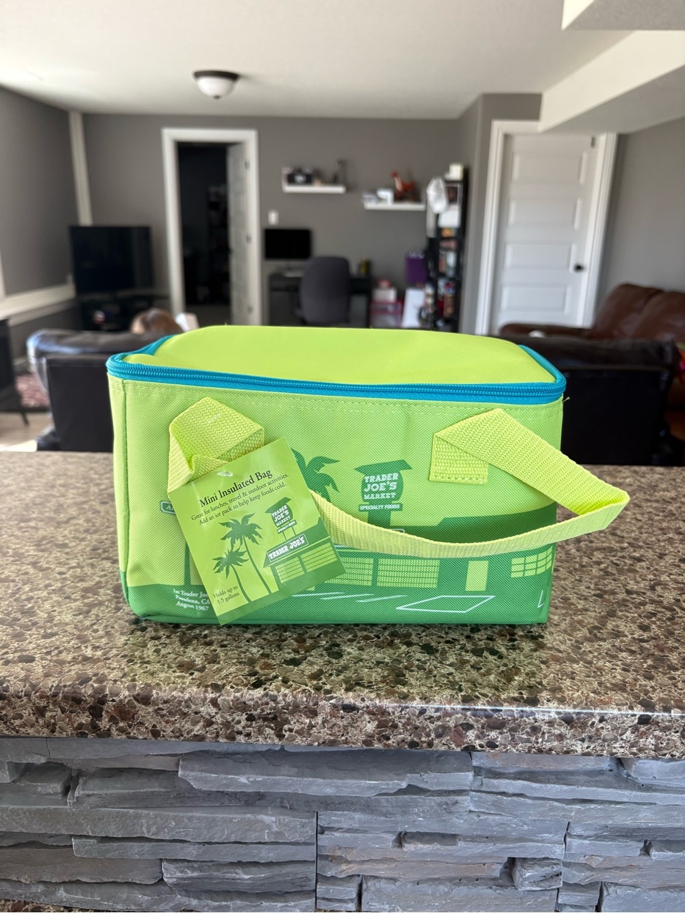 Trader Joe's Lime Green Mini Insulated Lunch Cooler